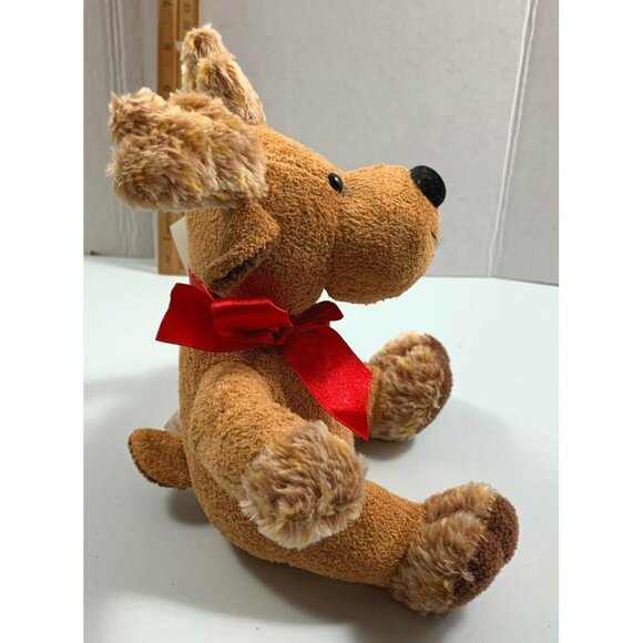 Christmas Reindeer Plush Toy Stuffed Animal Galerie 2002 Stocking Stuffer - Picture 4 of 8